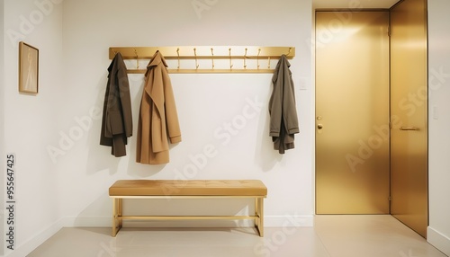 Photo interior modern design room 3d illustration