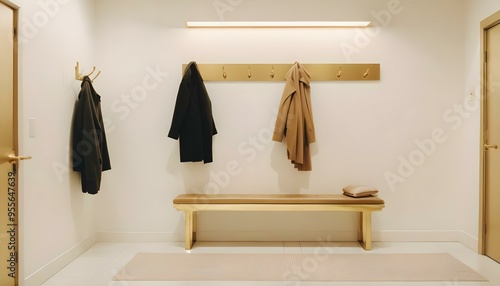 Photo interior modern design room 3d illustration