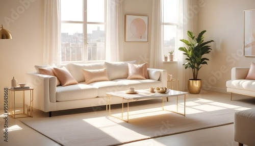 Photo interior modern design room 3d illustration