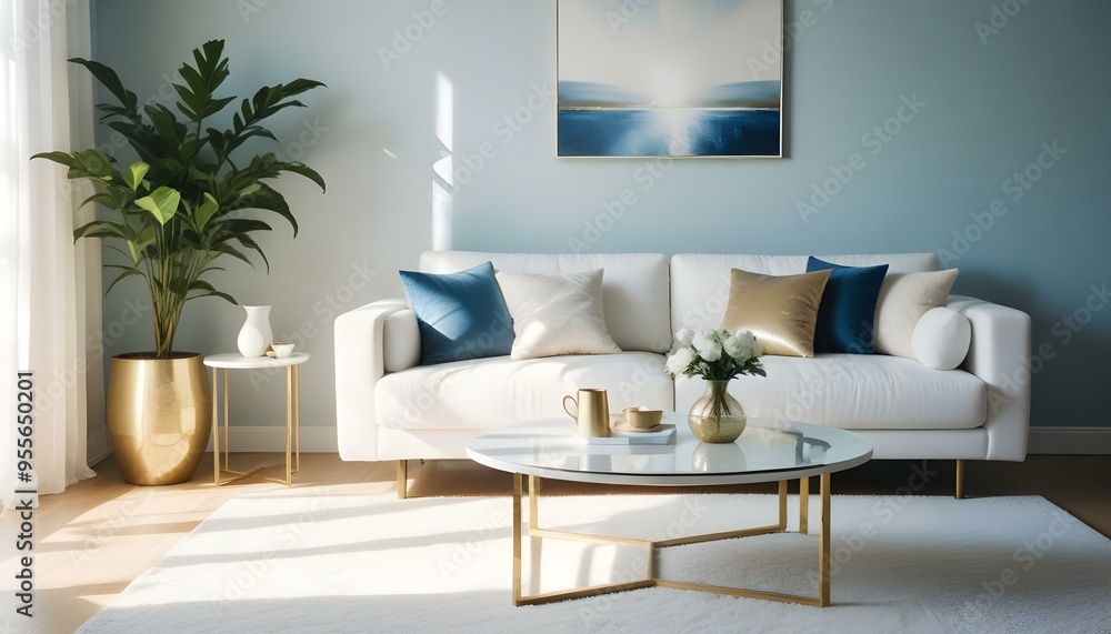 Fototapeta premium Photo interior modern design room 3d illustration