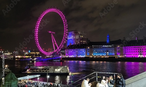 London eye at night