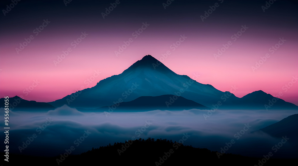 Fototapeta premium Brown And White Mountain Under White Clouds During