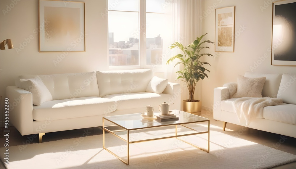 Photo interior modern design room 3d illustration Photo interior modern design room 3d illustration
