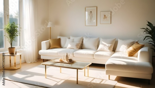 Photo interior modern design room 3d illustration