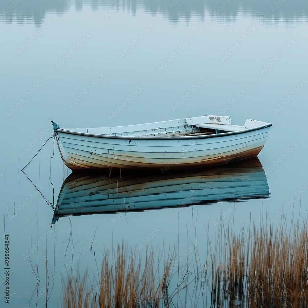boat on water. boat on water.