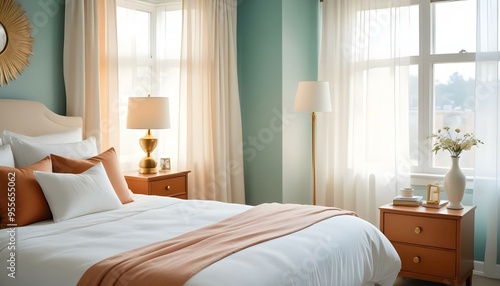 Photo interior modern design room 3d illustration
