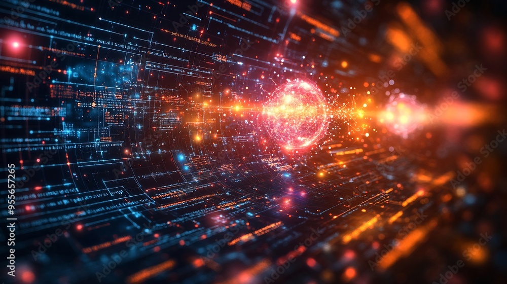 Vector mind map quantum mechanics and particle physics illustrating interactions and the discovery of new particles Vector mind map quantum mechanics and particle physics illustrating interactions and the discovery of new particles