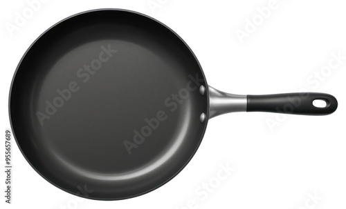 PNG Black frying pan wok white background simplicity.