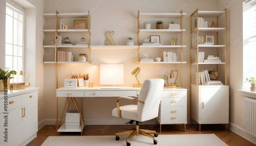 Fototapeta premium Photo interior modern design room 3d illustration