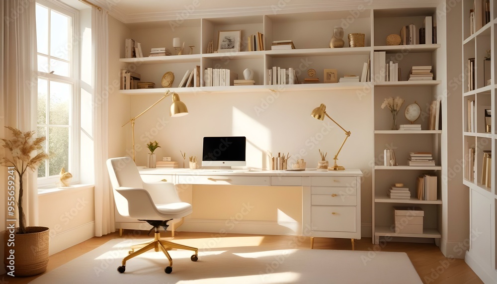 Fototapeta premium Photo interior modern design room 3d illustration