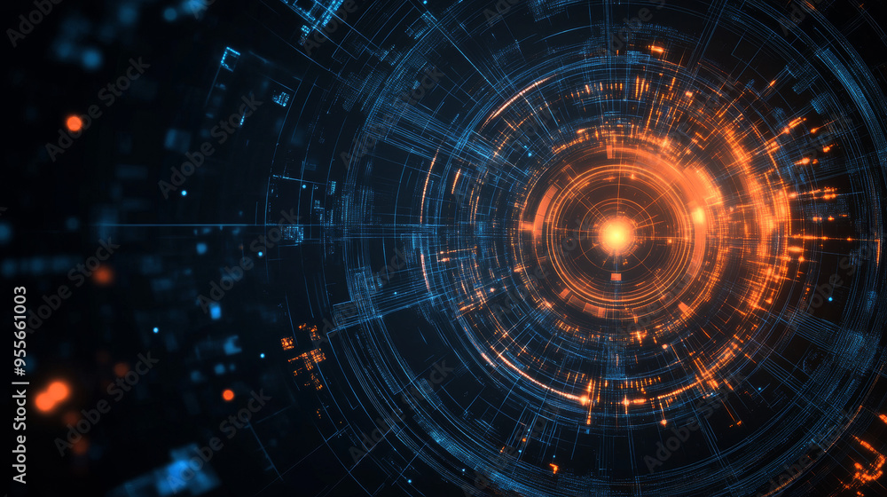 This abstract background design features a plexus effect, where interconnected lines and nodes form a dynamic, web-like structure. The elements are arranged in the shape of a circle, symbolizing unity This abstract background design features a plexus effect, where interconnected lines and nodes form a dynamic, web-like structure. The elements are arranged in the shape of a circle, symbolizing unity
