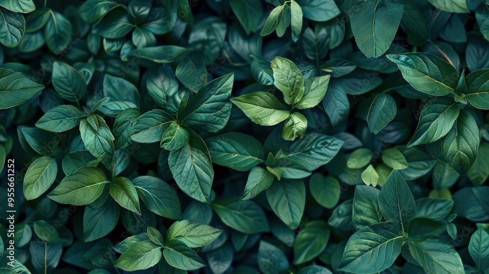 Small leaves arranged in a dense, uniform wall, deep greens and intricate textures, perfect for a serene, natural atmosphere. Small leaves arranged in a dense, uniform wall, deep greens and intricate textures, perfect for a serene, natural atmosphere.