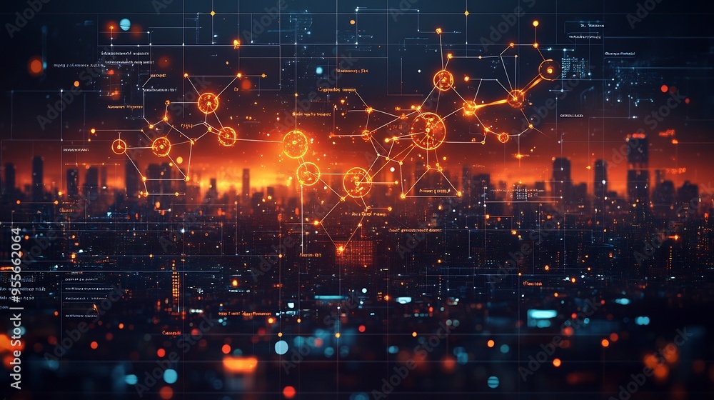 Vector mind map the applications of quantum mechanics in chemistry such as molecular bonding and spectroscopy