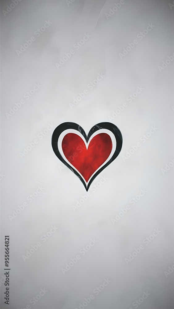 Symbol of the heart on a white background isolation Symbol of the heart on a white background isolation