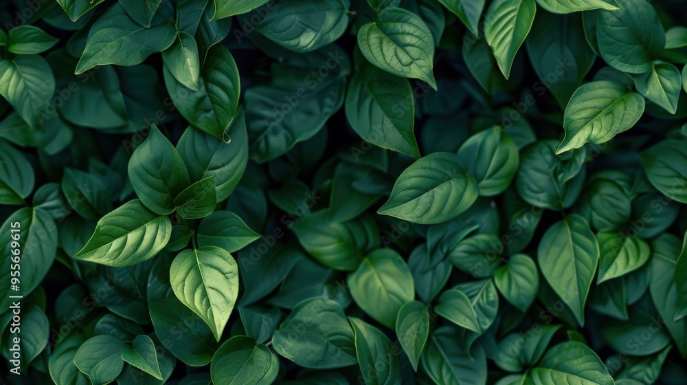 Small leaves forming a dense, uniform wall, deep greens with soft light, ideal for fresh and lively backgrounds. Small leaves forming a dense, uniform wall, deep greens with soft light, ideal for fresh and lively backgrounds.