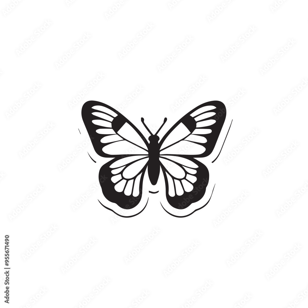 Butterfly in cartoon, doodle style . Image for t-shirt, web, mobile apps and ui. Isolated 2d vector illustration in logo, icon, sketch style, Eps 10, black and white. AI Generative Butterfly in cartoon, doodle style . Image for t-shirt, web, mobile apps and ui. Isolated 2d vector illustration in logo, icon, sketch style, Eps 10, black and white. AI Generative