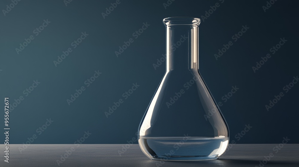 Blank chemistry flask glass. Chemistry lab glassware Blank chemistry flask glass. Chemistry lab glassware