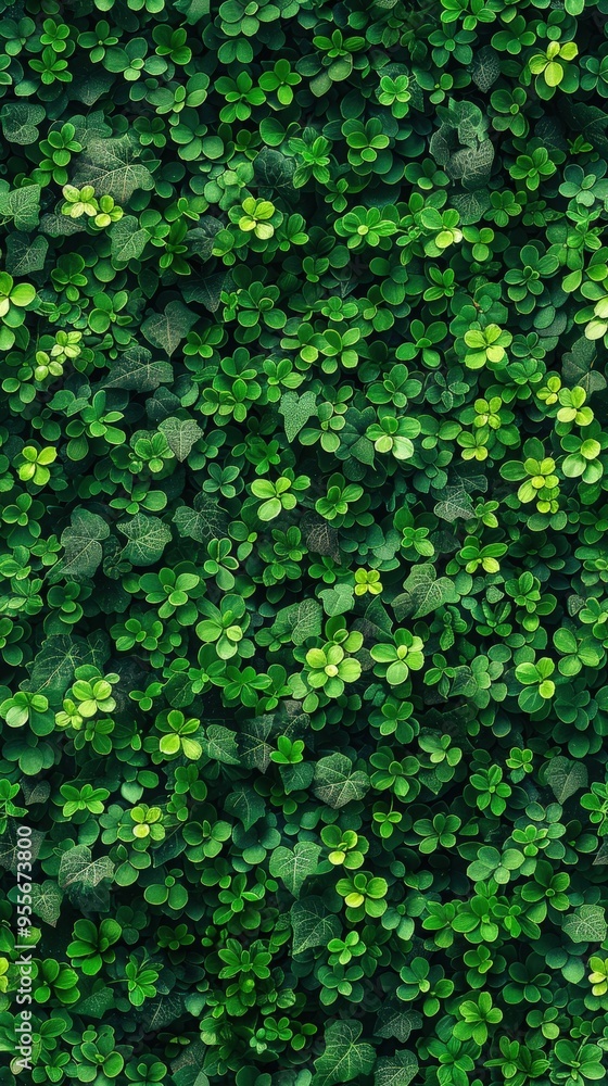 Abstract pattern of small leaves forming a natural wall, rich green tones with soft shadows, ideal for fresh and lively backgrounds. Abstract pattern of small leaves forming a natural wall, rich green tones with soft shadows, ideal for fresh and lively backgrounds.