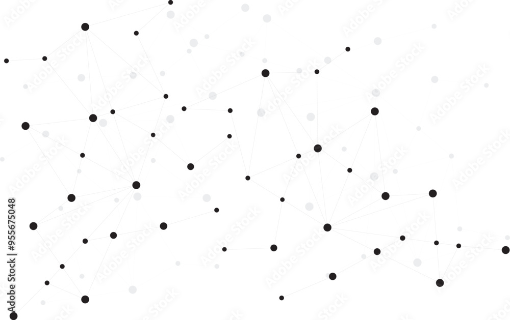Connected dots abstract design Connected dots abstract design