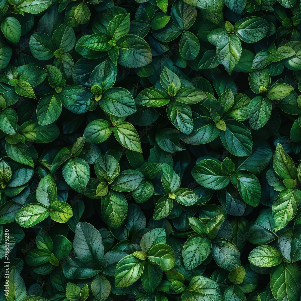 Small leaves forming a uniform wall, deep greens with soft light, capturing the essence of nature's beauty, ideal for serene backgrounds. Small leaves forming a uniform wall, deep greens with soft light, capturing the essence of nature's beauty, ideal for serene backgrounds.