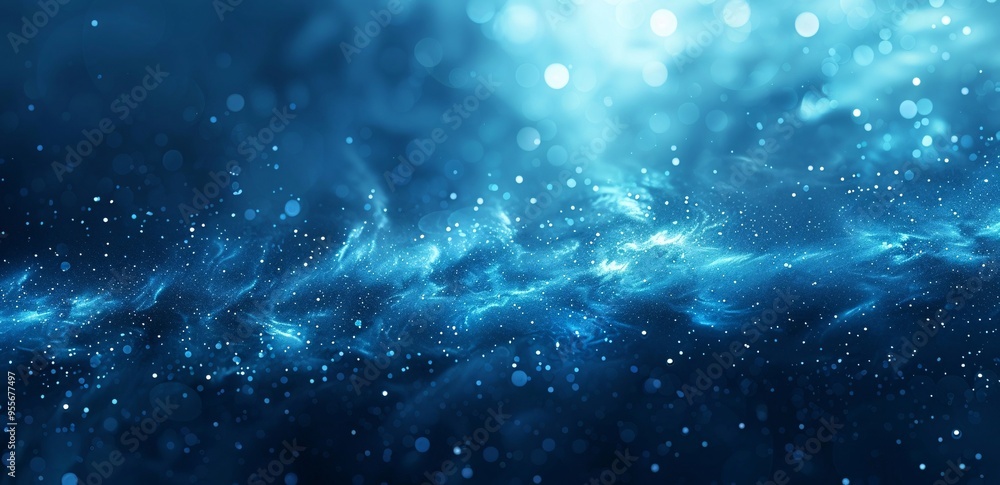 Abstract Blue Gradient with Soft Glowing Lights Abstract Blue Gradient with Soft Glowing Lights