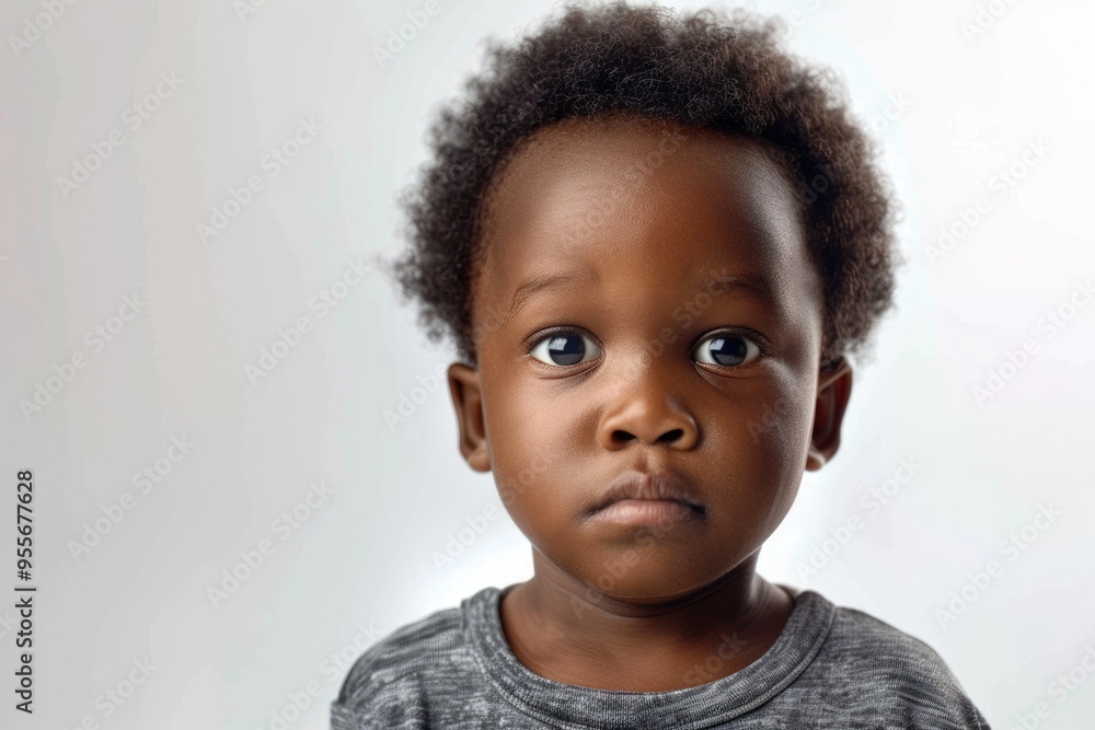 Portrait of a cute african american little boy isolated on whit Portrait of a cute african american little boy isolated on whit