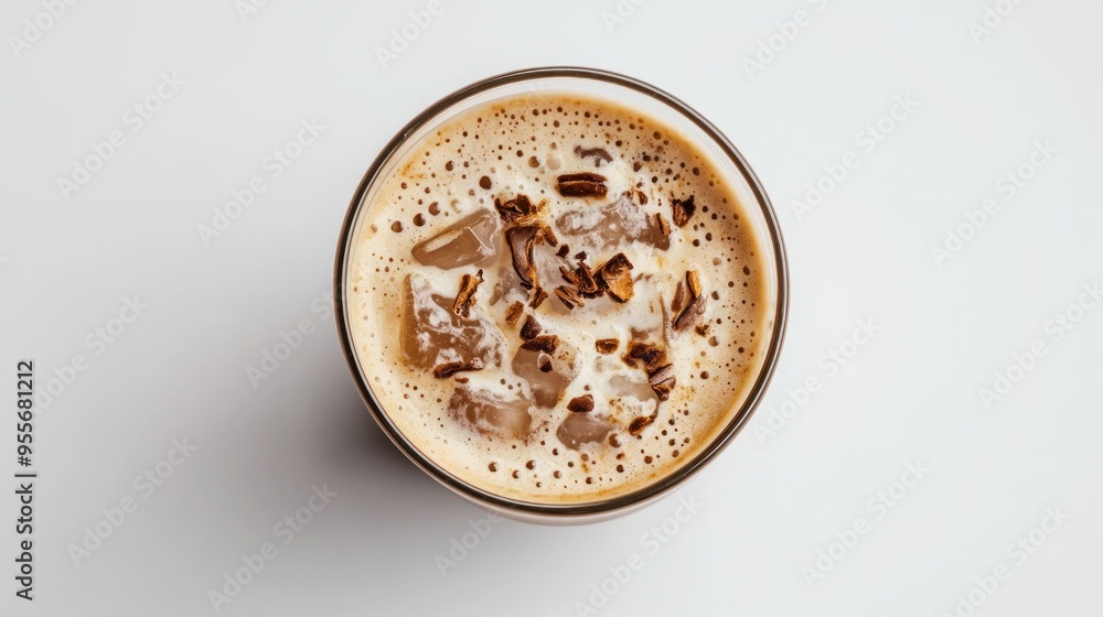 Iced Coffee with Chocolate Shavings