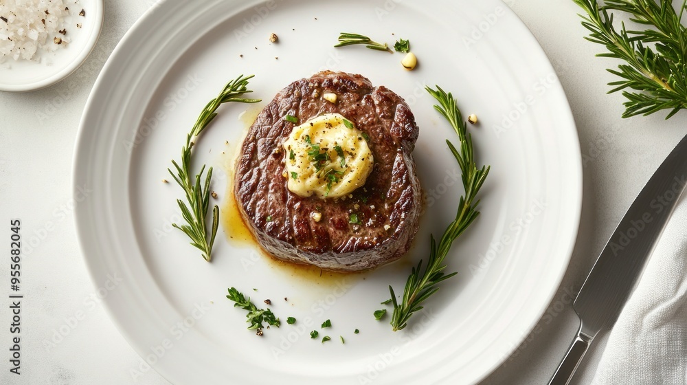 Gourmet Steak with Herb Butter Gourmet Steak with Herb Butter