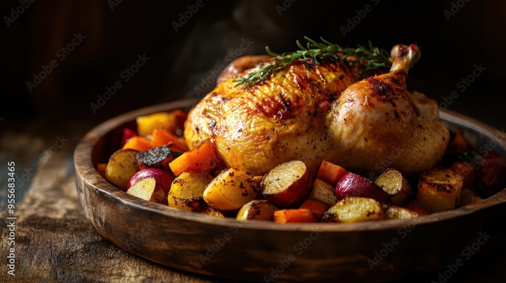Roasted Chicken with Vegetables Roasted Chicken with Vegetables