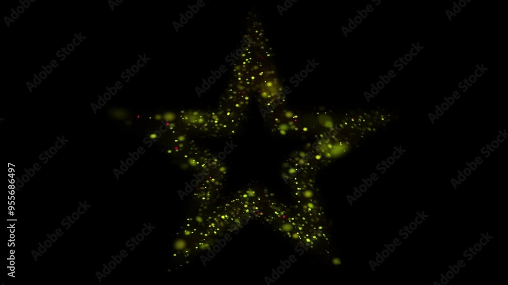 Abstract christmas star animation with glitter lights Abstract christmas star animation with glitter lights