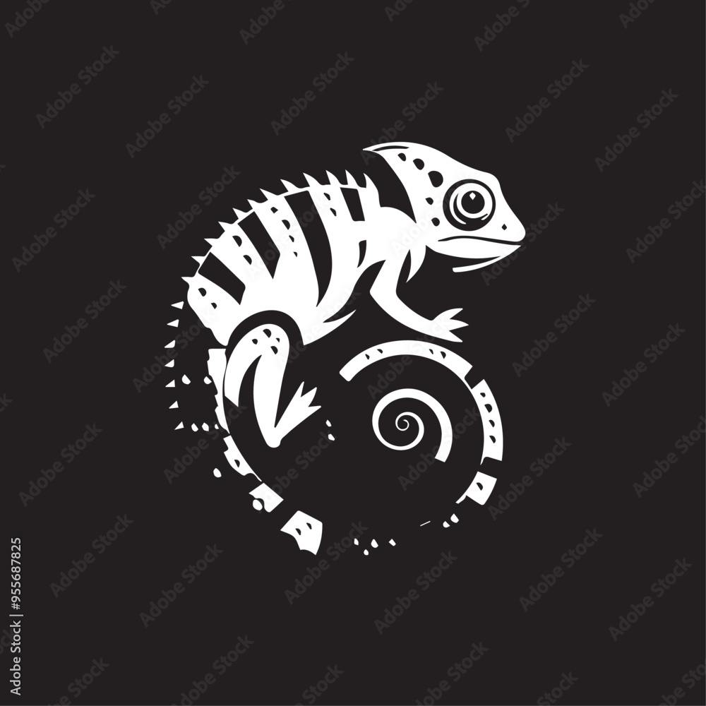 Chameleon in cartoon, doodle style . Image for t-shirt, web, mobile apps and ui. Isolated 2d vector illustration in logo, icon, sketch style, Eps 10, black and white. AI Generative Chameleon in cartoon, doodle style . Image for t-shirt, web, mobile apps and ui. Isolated 2d vector illustration in logo, icon, sketch style, Eps 10, black and white. AI Generative