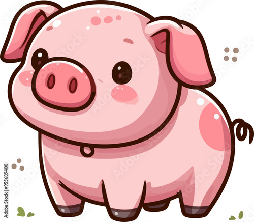 cute cartoon pig