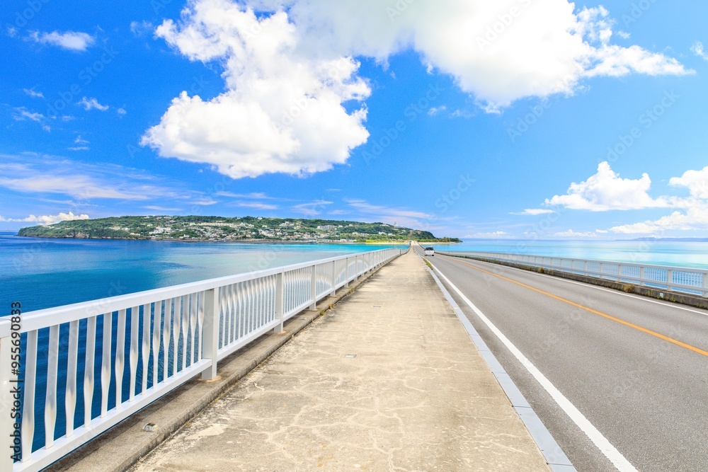 沖縄県、古宇利大橋の絶景 沖縄県、古宇利大橋の絶景