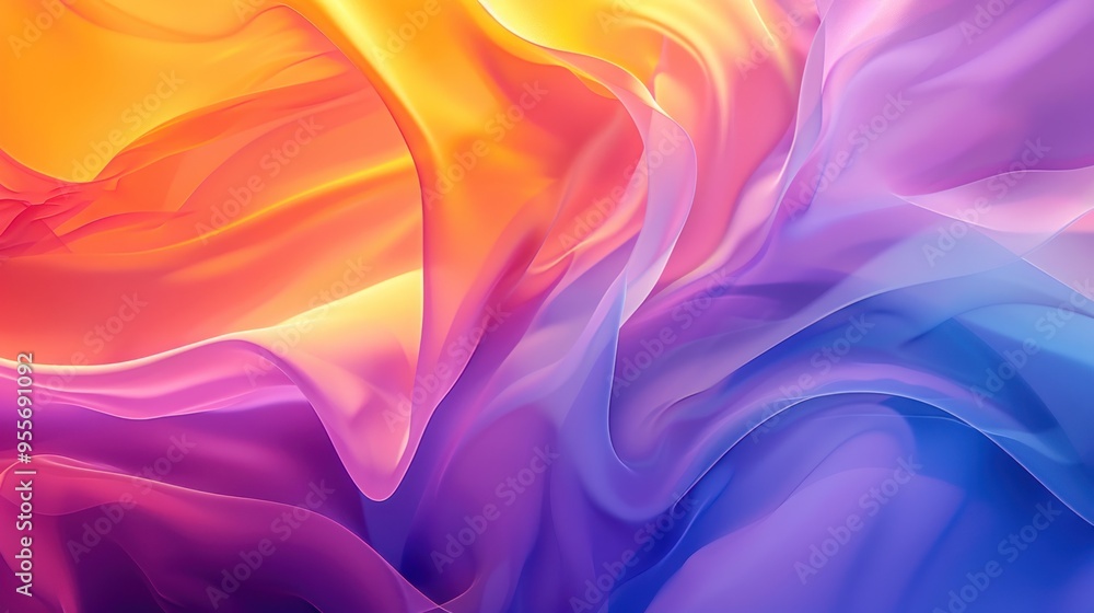 Obraz premium Abstract Swirling Colorscape