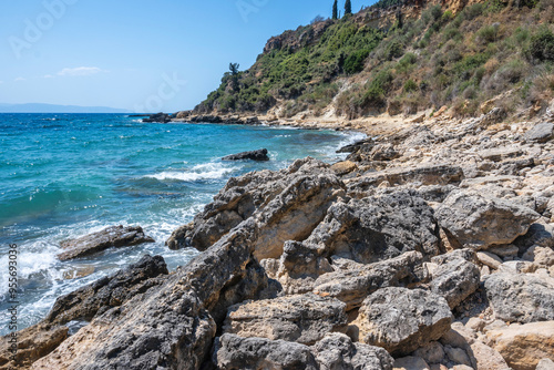 Amazing view of Pessada Beach, Cephalonia, Greece