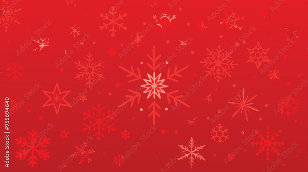 Christmas Red Background with Snowflakes, Festive Red Gradient Design with Delicate Texture, Christmas Decorative Style, Perfect for Holiday Themes, High-Resolution Flat Design, Seasonal Atmosphere Christmas Red Background with Snowflakes, Festive Red Gradient Design with Delicate Texture, Christmas Decorative Style, Perfect for Holiday Themes, High-Resolution Flat Design, Seasonal Atmosphere