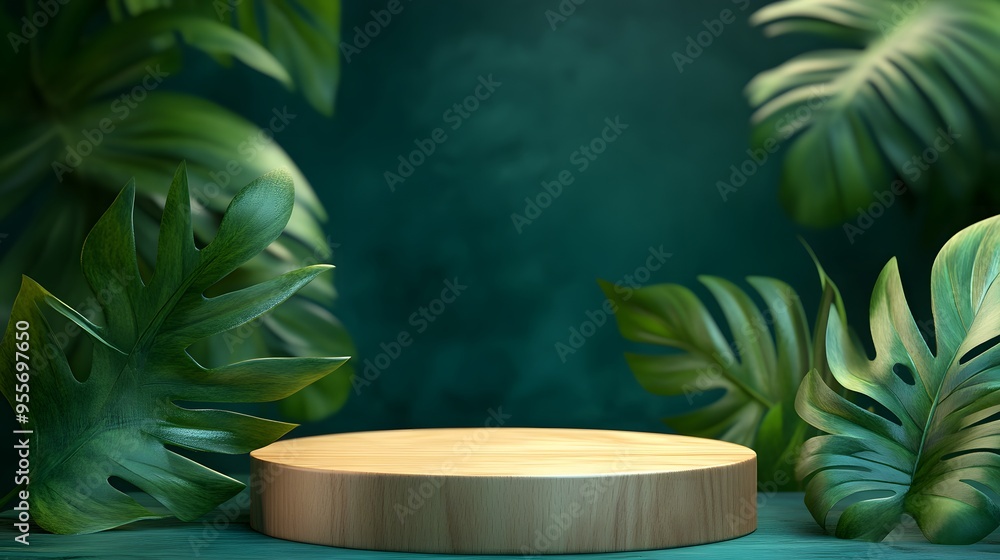 製品ディスプレイ用の木製の表彰台