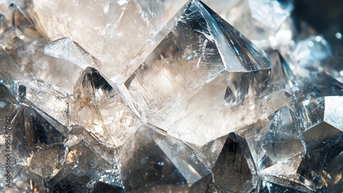 Close-up of cerussite cryst...