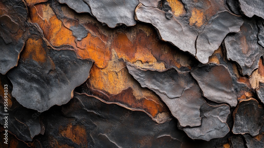 A macro reveals the intricate patterns and rough textures of an old tree's bark. Fissured and grooved bark tells the story of a tree's time. A macro reveals the intricate patterns and rough textures of an old tree's bark. Fissured and grooved bark tells the story of a tree's time.