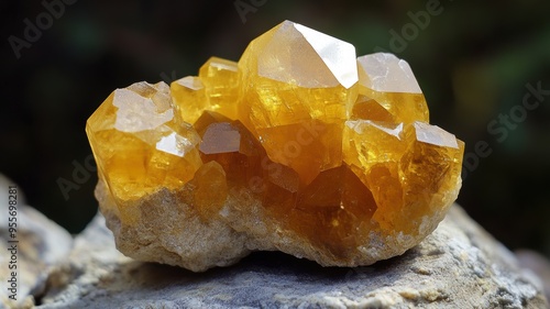 Detailed orthoclase crystal...