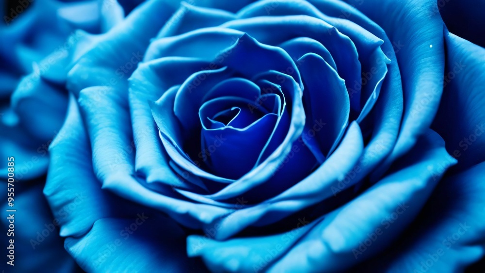 Floral background with blue roses top view. Beautiful blue rose closeup. Macro rose on the table. Blue rose on a dark background. Panorama. Banner. Space for text and design Floral background with blue roses top view. Beautiful blue rose closeup. Macro rose on the table. Blue rose on a dark background. Panorama. Banner. Space for text and design