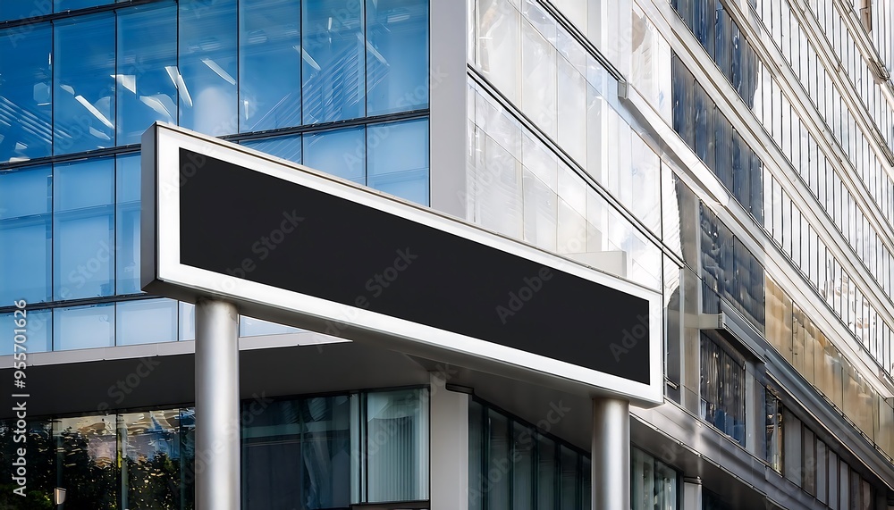 Corporate office sign mockup with a professional touch. Corporate office sign mockup with a professional touch.