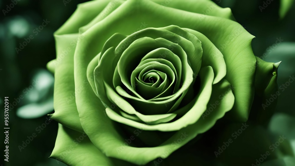 Floral background with green roses top view. Beautiful green rose close up. Macro rose on the table. Green rose with petals. Panorama. Banner. Space for text and design Floral background with green roses top view. Beautiful green rose close up. Macro rose on the table. Green rose with petals. Panorama. Banner. Space for text and design