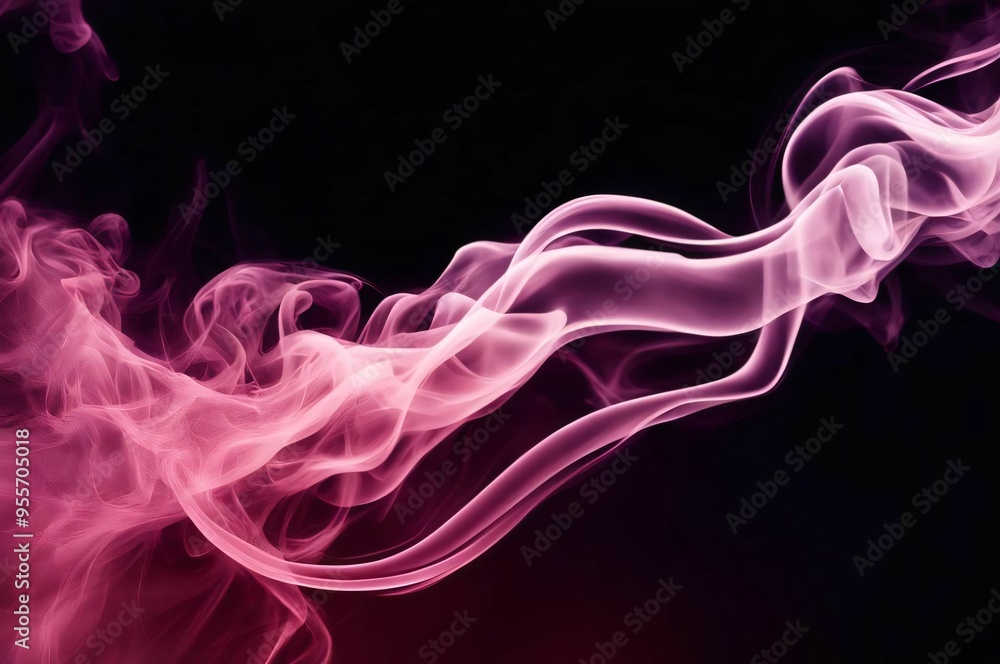 Abstract purple background with smoke. Pink smoke on black. Abstract pink smoke on black background. Flowing air humidifier swirl in atmospheric image. Soft smoke pink cloudy texture background Abstract purple background with smoke. Pink smoke on black. Abstract pink smoke on black background. Flowing air humidifier swirl in atmospheric image. Soft smoke pink cloudy texture background