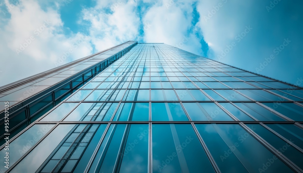 Architectural photography featuring glass materials in building construction and design background Architectural photography featuring glass materials in building construction and design background