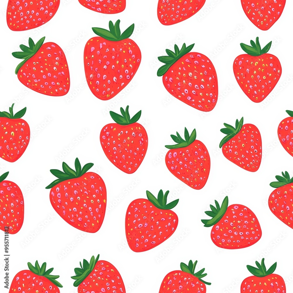 strawberry pattern banner wallpaper, simple strawberry pattern banner wallpaper, simple