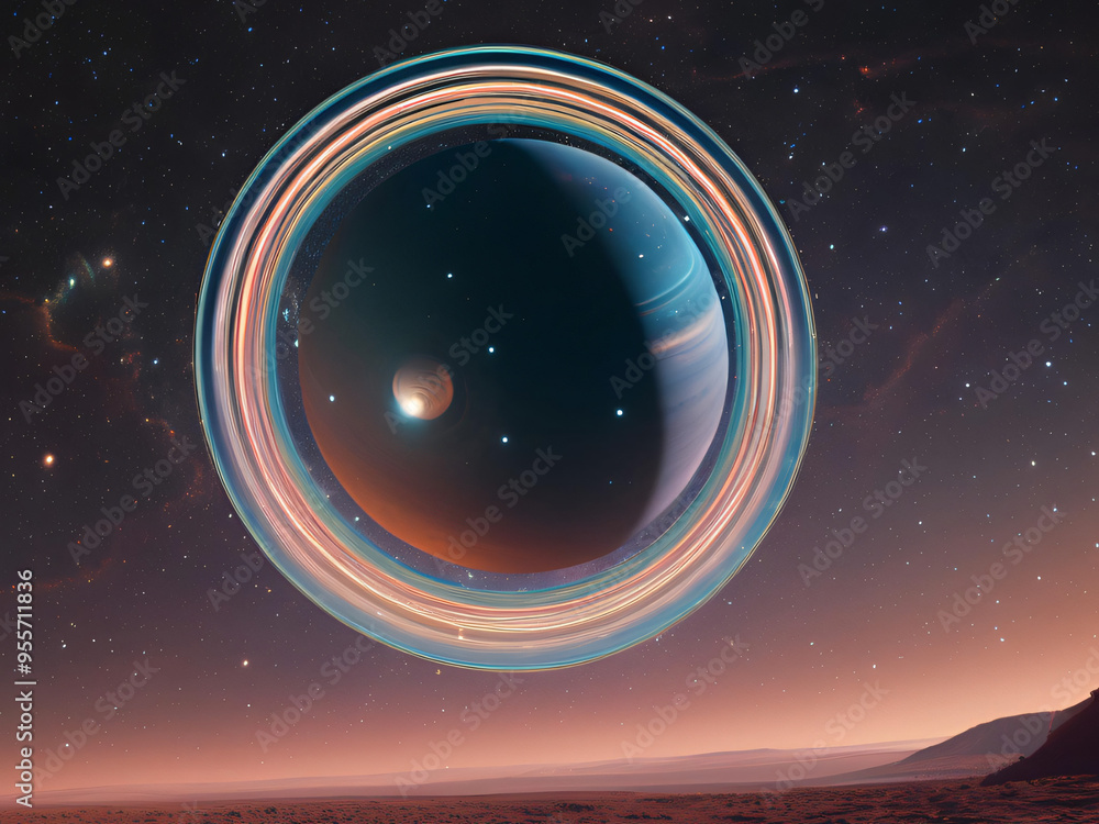 planet and stars planet and stars