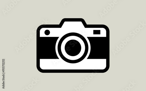 Camera icon minimal flat camera icon photo snapshot capture photograph shutter flash digital app modern symbol vector graphic icon