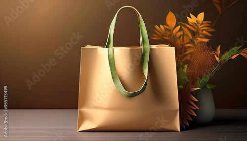 Shopping bag mocku photo