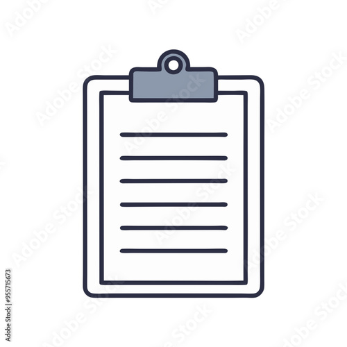 A gray clipboard icon, symbolizing organization, record-keeping, and business tasks